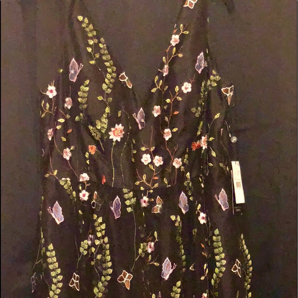 Floral Beaded Party Dress